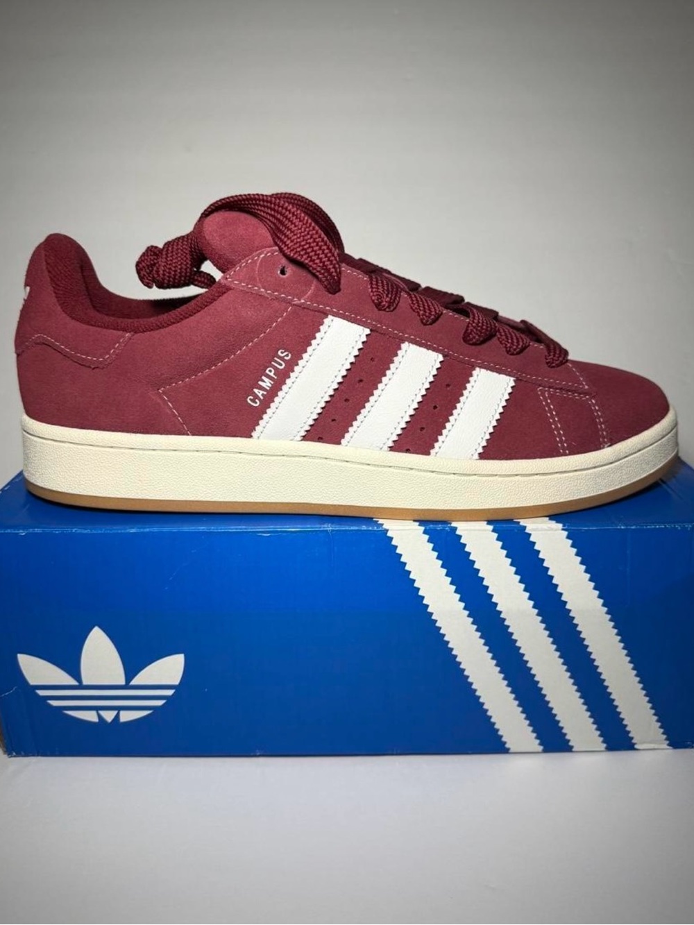Adidas Campus 00 Sneakers - Men’s 11 (Women’s 12) Burgundy JQ8349 - NWT